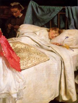 Sir John Everett Millais : Sleeping